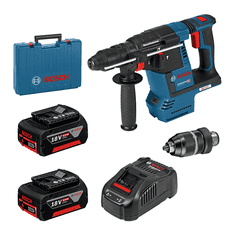 BOSCH Professional AKU vrtací kladivo GBH 18V-26 F + 2x GBA 18V 6.0Ah + GAL 1880 CV v kufru (0611910003)