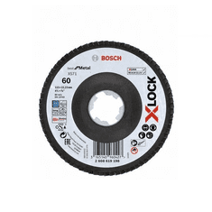 BOSCH Professional lamelovací brusný kotouč Best for Metal X-LOCK 115 x 22,23 mm, G60 (2608619198)