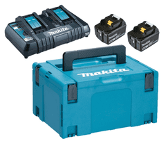 Makita AKU sada Li-ion LXT 18V, 2x BL1850B +DC18RD + Makpac (197629-2)