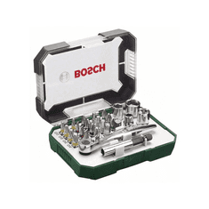 BOSCH Professional 26dílná sada šroubovacích barevných bitů a ráčen (2607017322)