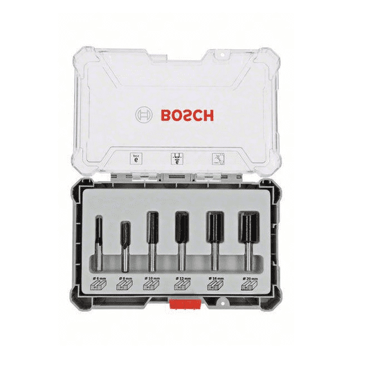 BOSCH Professional sada drážkovacích fréz 6 ks, stopka 6 mm (2607017465)