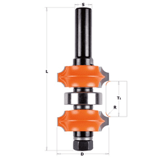 CMT Zaoblovací oboustranná fréza - R2 nebo 3 I11,1-31,75 S=12 HM (C90062211)