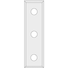 CMT Žiletka tvrdokovová 50x12x1,7 LaminoMDF (3 otvory) (NT13866)