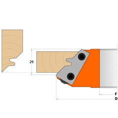 CMT Nůž pro C694011 - pár žiletek 43x23x2mm (C69501101)