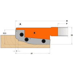 CMT nůž pro C694013 - pár žiletek A 19,8x11,9x1,5mm (C695013A1)