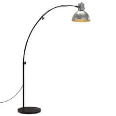 Vidaxl Stojací lampa 25 W vintage stříbrná 150 cm E27