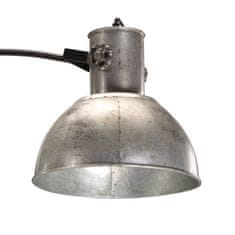 Vidaxl Stojací lampa 25 W vintage stříbrná 150 cm E27