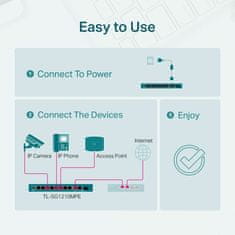 TP-Link Switch tl-sg1210mpe easy smart, 8x glan/poe+