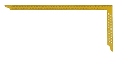 Hedue Y102 žlutý tesařský úhelník 1000x380mm, s mm stupnicí, s opisovacími otvory (y102)