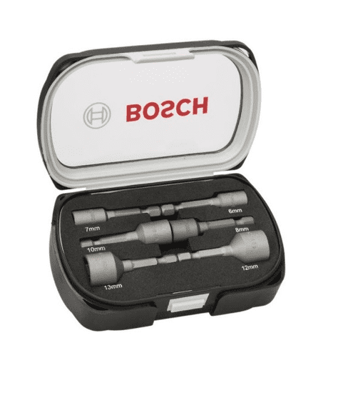 BOSCH Professional Sada 6 nástrčných maticových klíčů 50 × 6, 7, 8, 10, 12, 13 mm (2607017569)