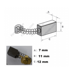 Fartools uhlíky (kartáče) pro brusku REX 120 (915764C)