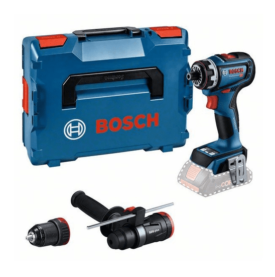 BOSCH Professional AKU vrtací šroubovák GSR 18V-90 FC+GFA 18-H bez aku v systaineru (06019K6204)