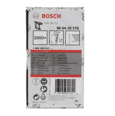 BOSCH Professional hřeb se zápustnou hlavou SK64-20 57G - 2000 ks hladké (2608200532)