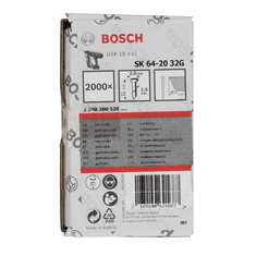 BOSCH Professional hřeb se zápustnou hlavou SK64-20 32G - 2000 ks hladké (2608200528)