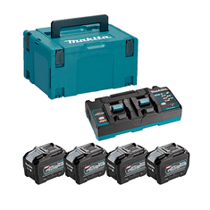 Makita AKU sada Li-ion XGT 40V, 4x BL4080F + DC40RB + Makpac (1910A8-3)