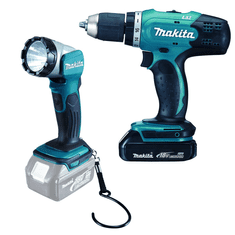 Makita DDF453SYEL Aku vrtací šroubovák se svítilnou Li-ion 18V/1,5Ah (DDF453SYEL)