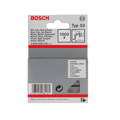 BOSCH Professional spony 10/11,4 typ 53 nerez - 1000 ks (2609200216)