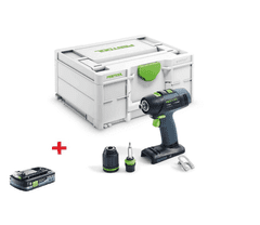 Festool AKU vrtací šroubovák T18+3 Basic + baterie 4,0 zdarma (577051)