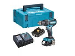 Makita Aku bezuhlíkový příklepový šroubovák Li-ion LXT 18V/2x2,0 Ah,Makpac (DHP485RAJ)