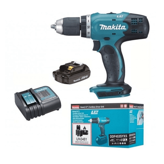 Makita AKU vrtací šroubovák Li-ion LXT 18V/1,5Ah (DDF453SYX5)