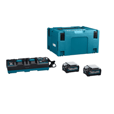 Makita AKU sada Li-ion XGT 40V, 2x BL4040 + DC40RB + Makpac (191U00-8)