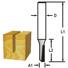 Makita jednobřitá drážkovací fréza D6x19x50,8 mm, S=8 (D-47400)