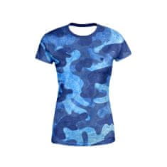 UTOPY wear Dámské sportovní tričko Art of Camo Blue Velikost: XS