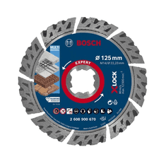 BOSCH Professional diamantový dělicí kotouč EXPERT MultiMaterial X-LOCK 125 × 22,23 × 2,4 × 12 mm (2608900670)