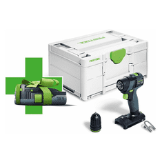 Festool akumulátorový vrtací šroubovák TXS 18 Basic + baterie 3,0 zdarma (578064)