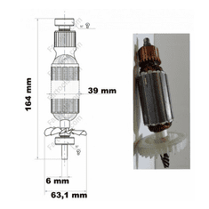 Fartools náhradní rotor pro brusku REX 120 (915760C)