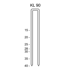 Schneider Airsystems sešívací spony typ 90, KL 90/35 CNKH/2000 (DGKC420034)