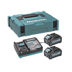 Makita AKU sada Li-ion XGT 40V, 2x BL4040 + DC40RA + Makpac (191J97-1)