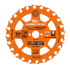 CMT XTreme pilový kotouč na demoliční práce 160 x 2,3 x 20 mm Z24 HW (286.760.24H)