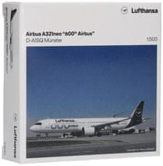 Herpa Airbus A321-271NX, Lufthansa, "2018s, 600th Airbus Aircraft, Münster", Německo, 1/500