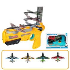 CAB Toys Pistole na odpalování letadel + 4 letadla