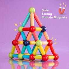 CAB Toys Magnetická stavebnice pro děti - 64ks