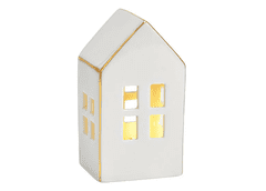 vyprodejpovleceni Bílý LED porcelánový domeček SHINY HOUSE