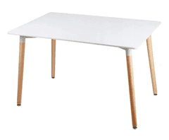 vyprodejpovleceni Bílý jídelní stůl BERGEN 140x80 cm