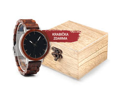 vyprodejpovleceni Dřevěné hodinky Red Sandalwood