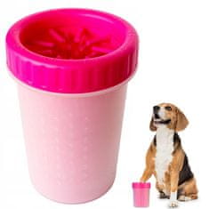 vyprodejpovleceni Silikonový čistič tlapek pro psa, růžový