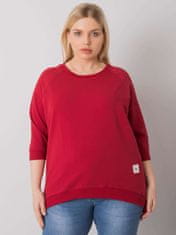 Gemini Bavlněná plus size mikina 6872 - FPrice one size bordó