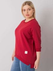 Gemini Bavlněná plus size mikina 6872 - FPrice one size bordó