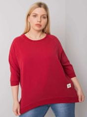 Gemini Bavlněná plus size mikina 6872 - FPrice one size bordó