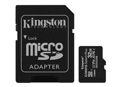 Kingston 32GB microSDHC Canvas Select Plus A1 CL10 100MB/s + adapter