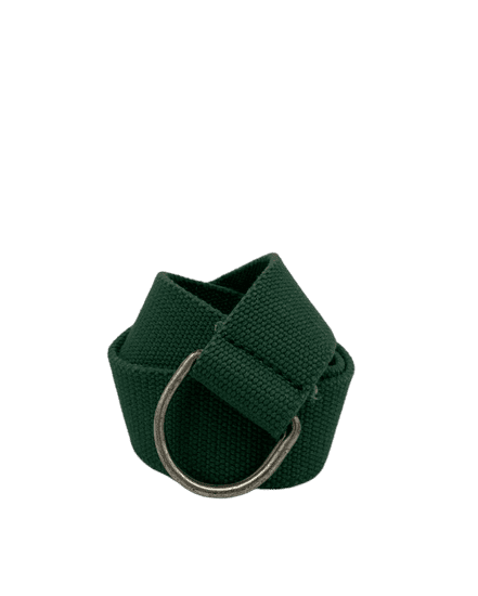 Levis Levi’s textilní unisex pásek s průvlečnou sponou v tmavě zelené