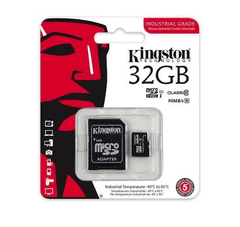 Kingston SDCIT / 32GB memory card microSDHC Industrial (32GB | class 10 | UHS-I | 90 MB / s) + adapt