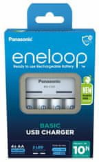 Panasonic ENELOOP EKO nabíječka BQ-CC61 USB + nabíjecí baterie AA 2000mAh 4ks