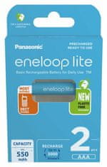 Panasonic EKO Eneloop Lite nabíjecí baterie AAA 550mAh 2ks (BK-4LCCE/2BE)