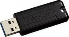 Verbatim Flash disk Store 'n' Go PinStripe/ 128GB/ USB 3.0/ černá