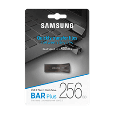 Bar Plus USB 3.2 256GB / USB 3.2 Gen 1 / USB-A / Kov / Šedá